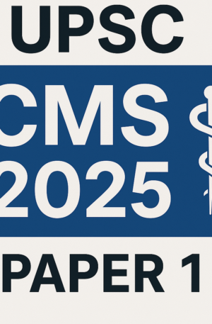 UPSC CMS 2025 Paper 1 Download