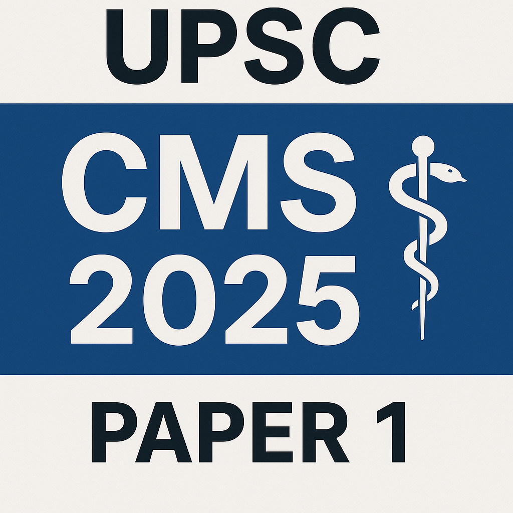 UPSC CMS 2025 Paper 1 Download
