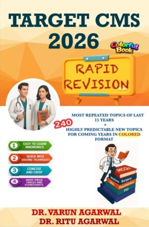 Target CMS 2026 Rapid Revision for UPSC CMS Preparation, 240 Most Repeated Topics, by Dr. Varun Agarwal and Dr. Ritu Agarwal