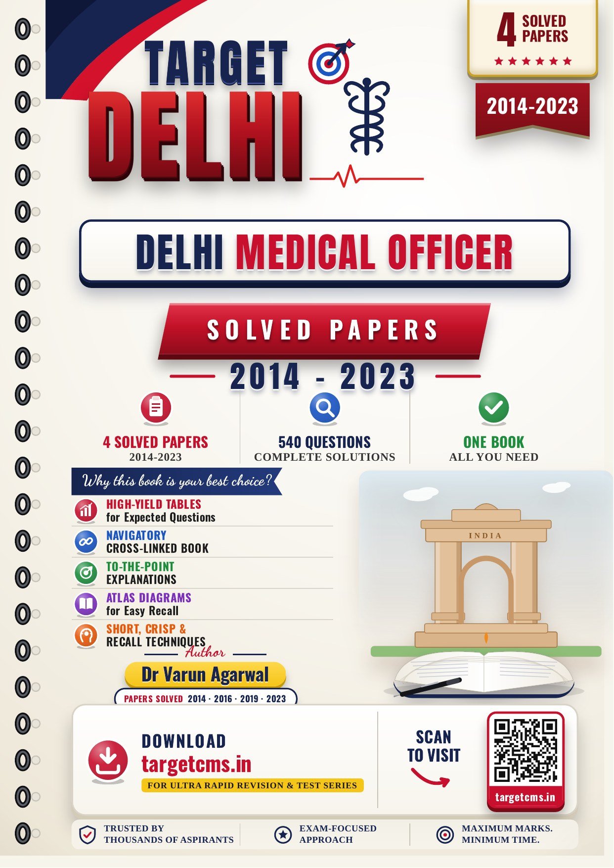 Delhi Medical Officer book cover by Dr Varun Agarwal — Target CMS