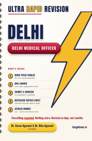 Delhi Medical Officer book cover by Dr Varun Agarwal & Dr Ritu Agarwal — Target CMS