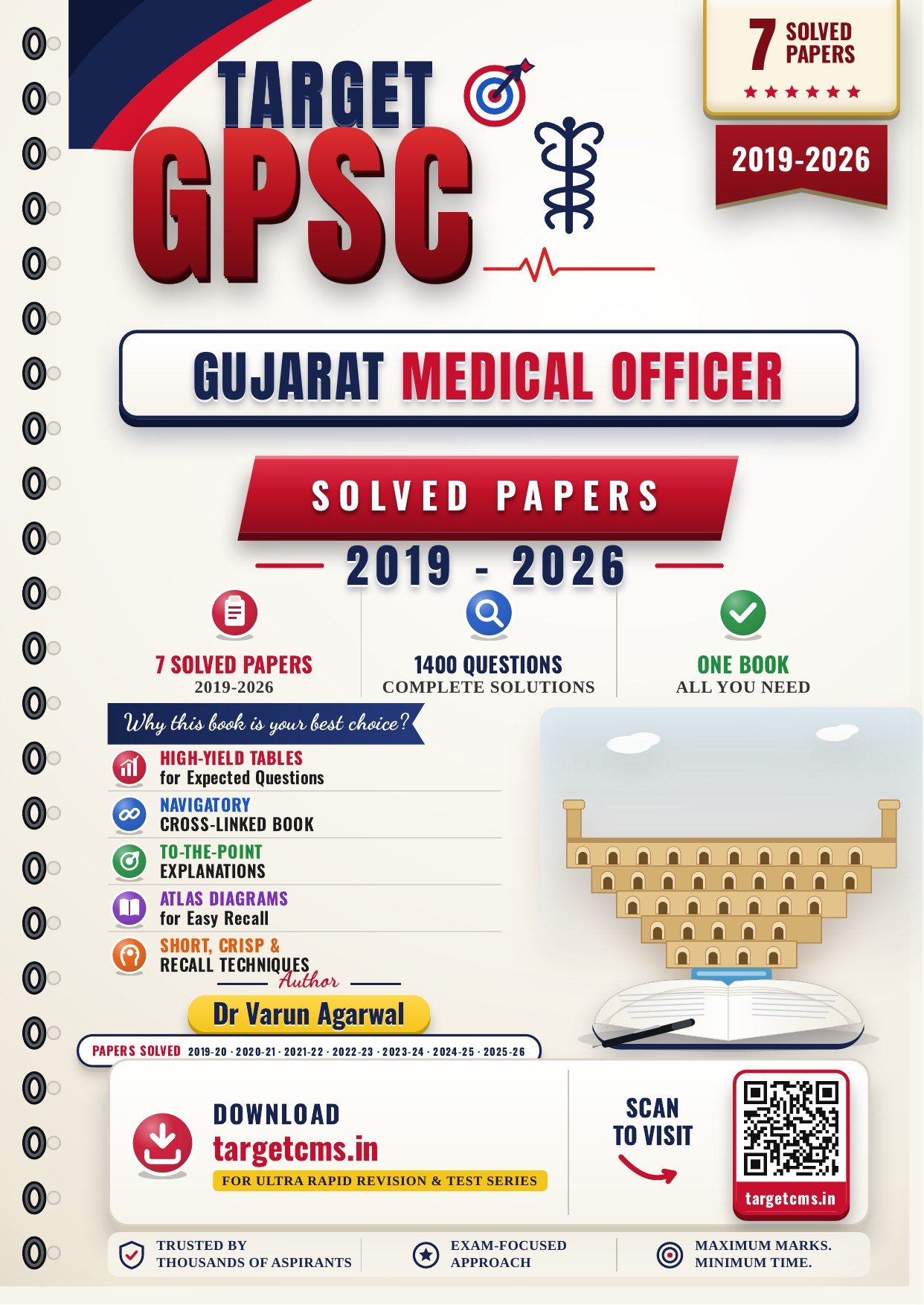 Gujarat Medical Officer book cover by Dr Varun Agarwal — Target CMS