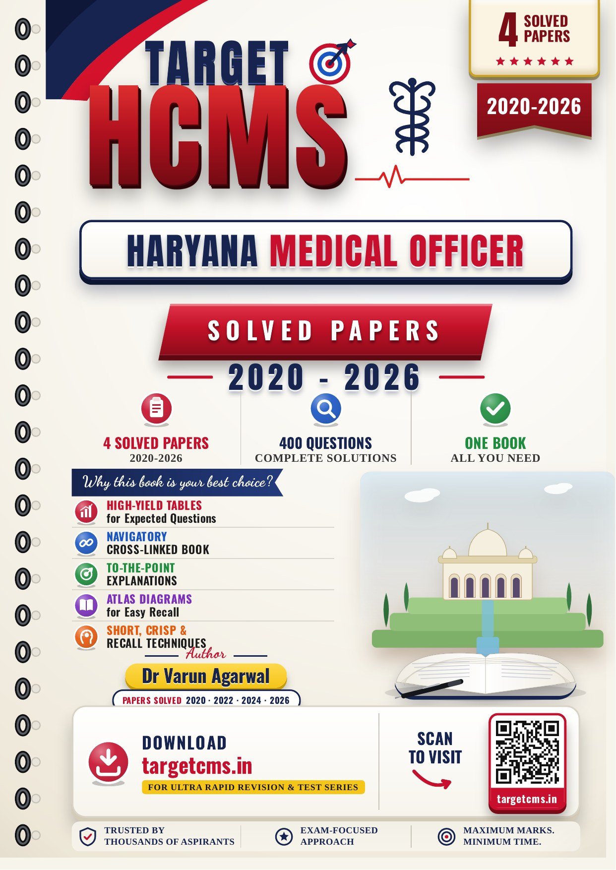 Haryana Medical Officer book cover by Dr Varun Agarwal — Target CMS