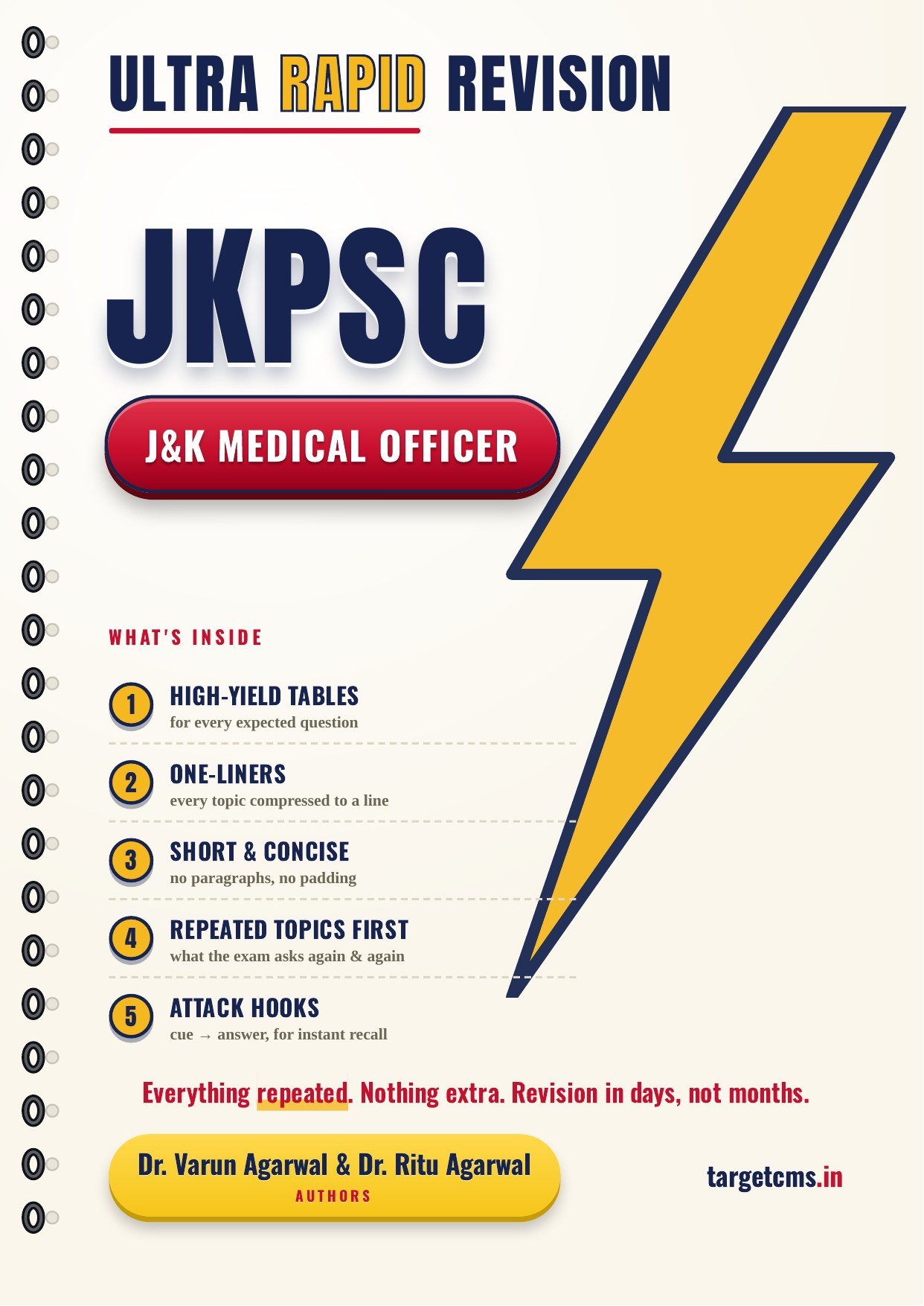 J&K Medical Officer book cover by Dr Varun Agarwal & Dr Ritu Agarwal — Target CMS