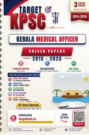 Kerala Medical Officer book cover by Dr Varun Agarwal — Target CMS