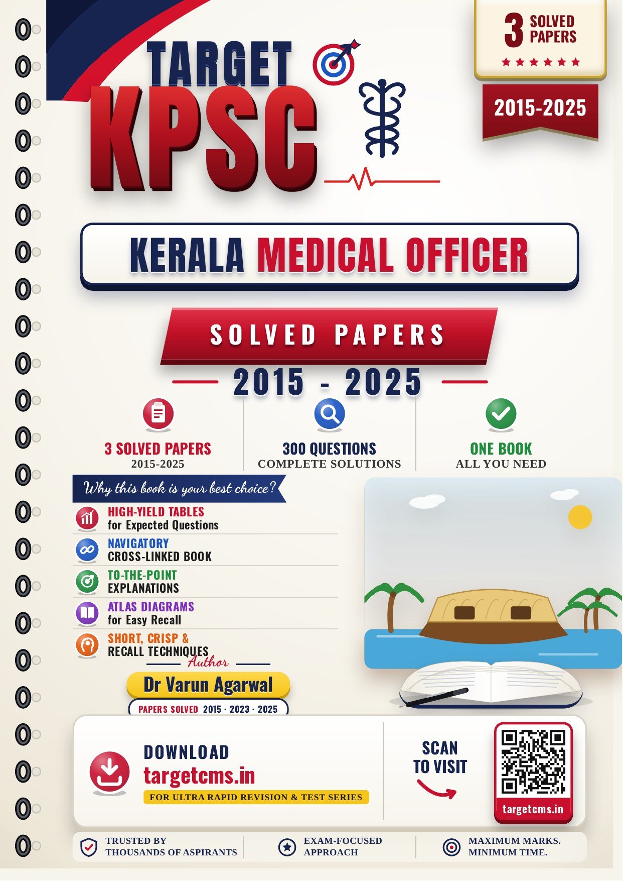 Kerala Medical Officer book cover by Dr Varun Agarwal — Target CMS