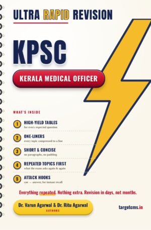 Kerala Medical Officer book cover by Dr Varun Agarwal & Dr Ritu Agarwal — Target CMS