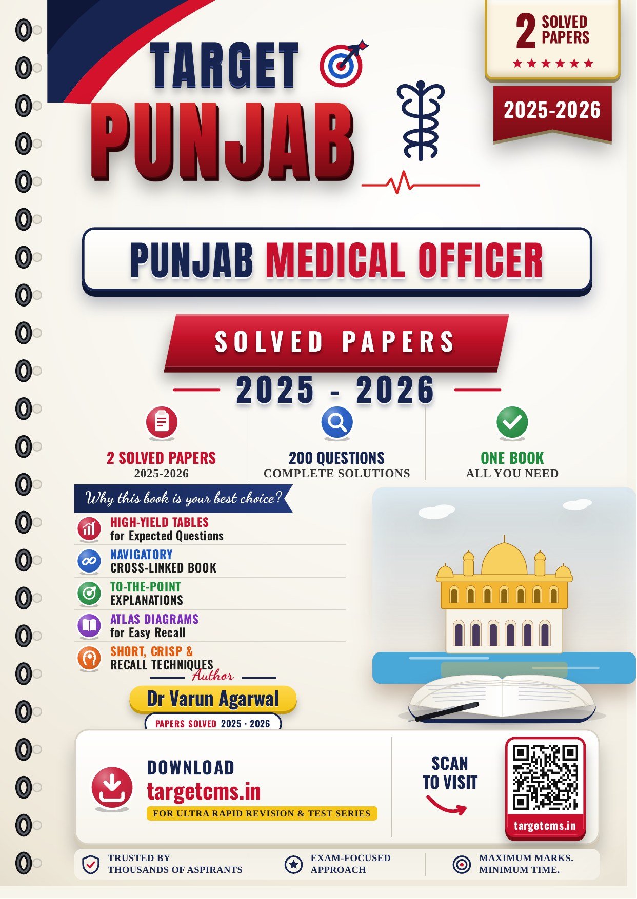 Punjab Medical Officer book cover by Dr Varun Agarwal — Target CMS
