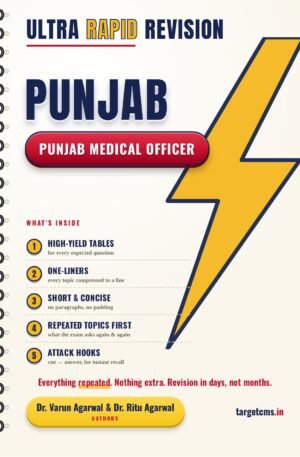 Punjab Medical Officer book cover by Dr Varun Agarwal & Dr Ritu Agarwal — Target CMS