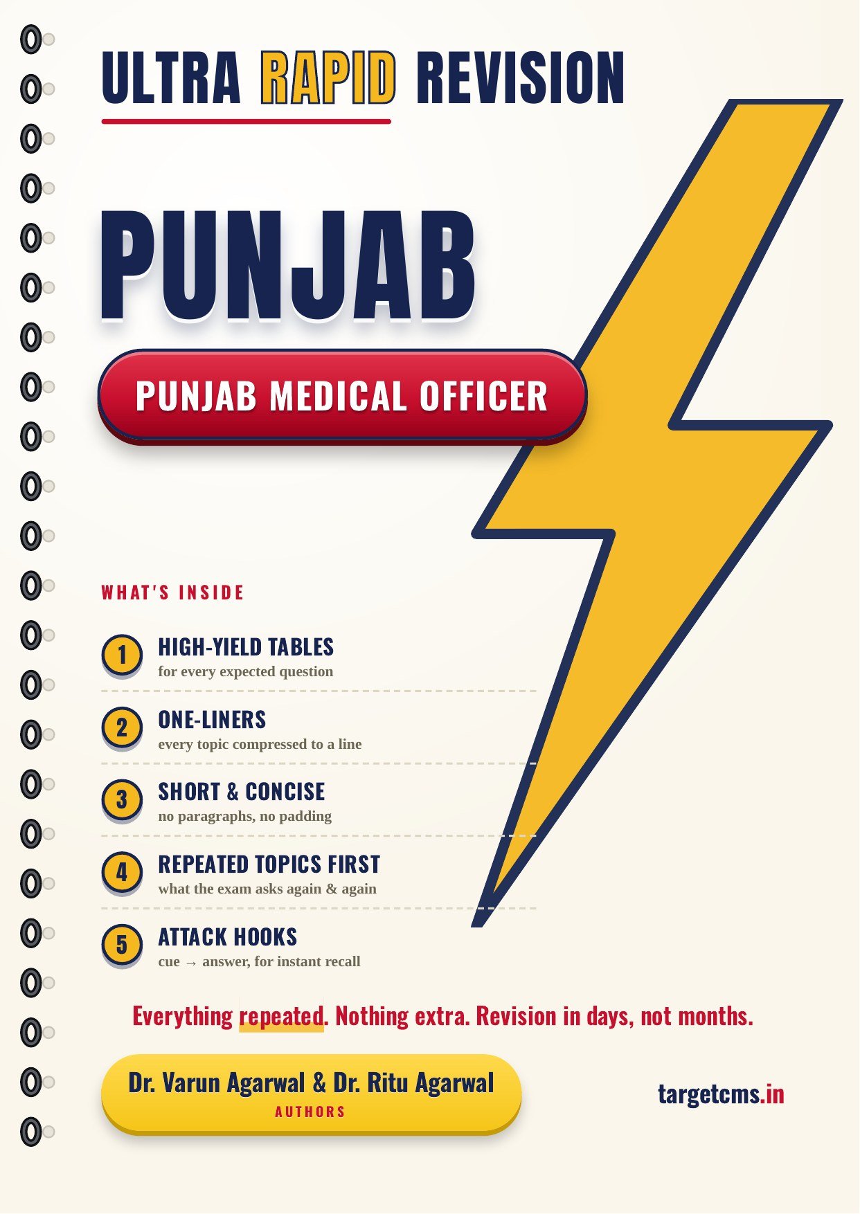 Punjab Medical Officer book cover by Dr Varun Agarwal & Dr Ritu Agarwal — Target CMS