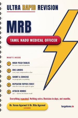 Tamil Nadu Medical Officer book cover by Dr Varun Agarwal & Dr Ritu Agarwal — Target CMS