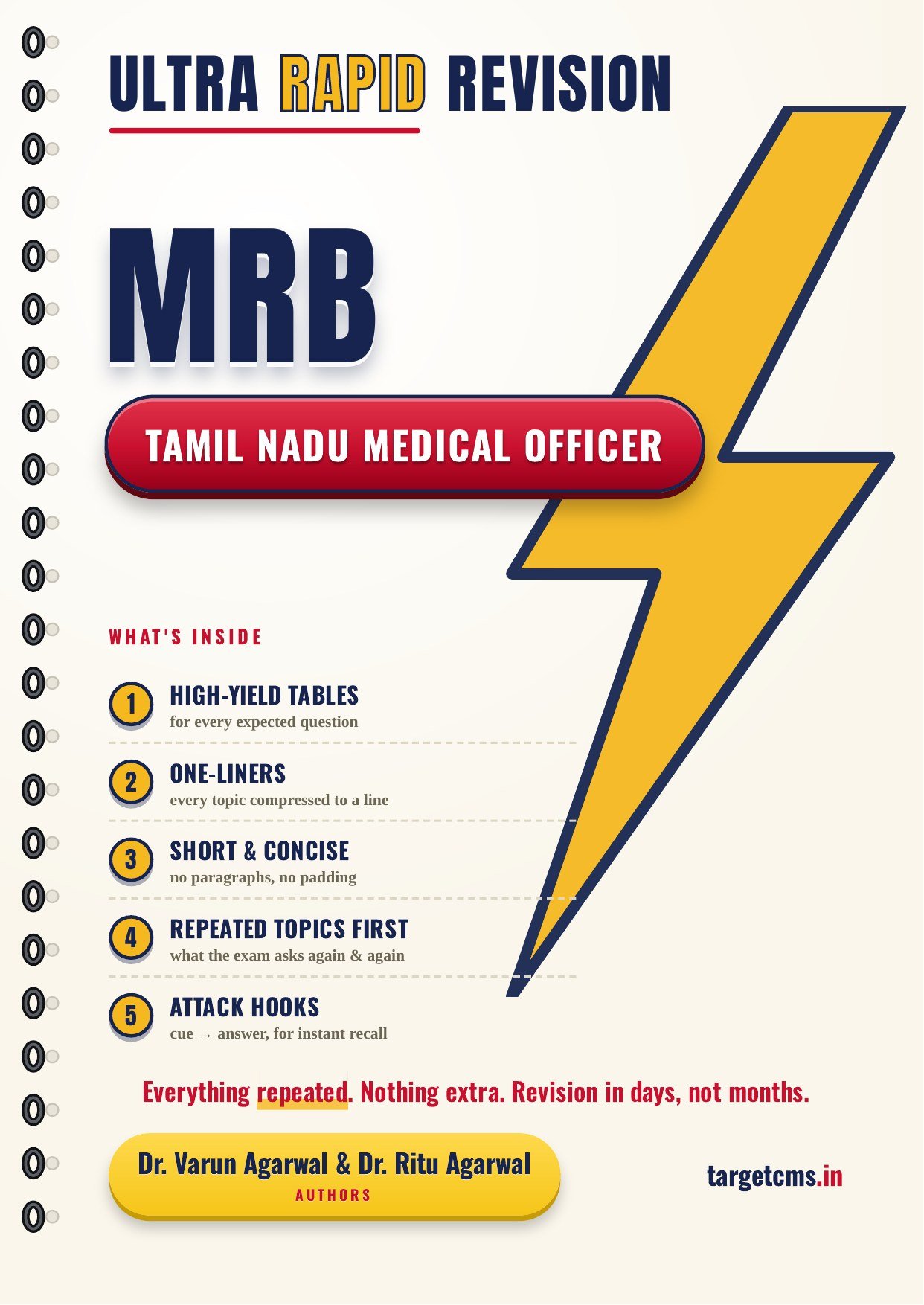 Tamil Nadu Medical Officer book cover by Dr Varun Agarwal & Dr Ritu Agarwal — Target CMS