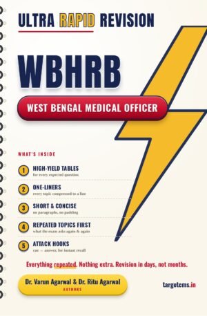 West Bengal Medical Officer book cover by Dr Varun Agarwal & Dr Ritu Agarwal — Target CMS